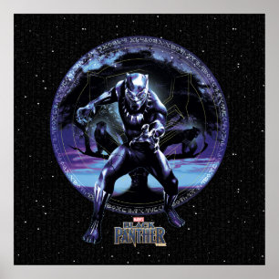 Black Panther Black Panthers In Wawa Tree Poster