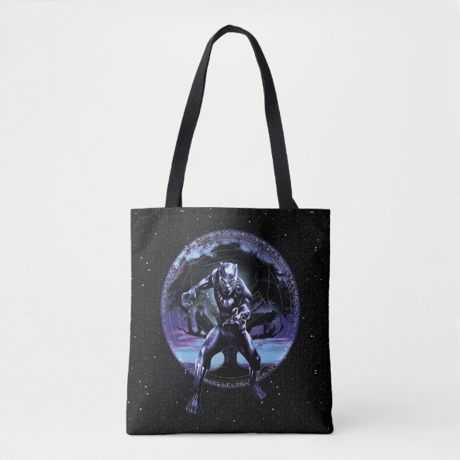 Black Panther | Black Panthers In Wawa Tree Tote Bag (Front)
