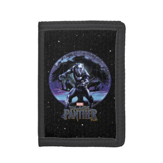Black Panther | Black Panthers In Wawa Tree Tri-fold Wallet