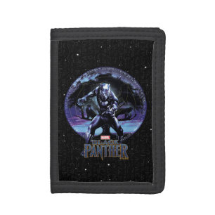 Black Panther   Black Panthers In Wawa Tree Trifold Wallet