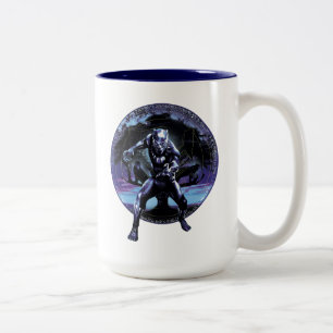 Black Panther Black Panthers In Wawa Tree Two-Tone Coffee Mug