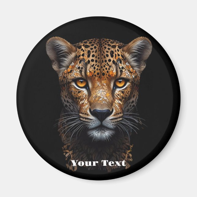 Black Panther Blossoms: Floral Fridge Magnets (Front)