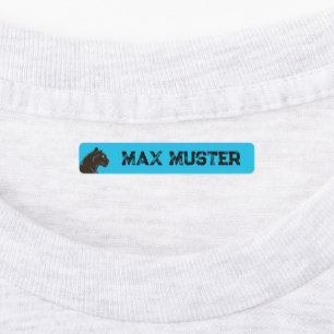 Black Panther - blue ・ 96 narrow cat Kids' Labels