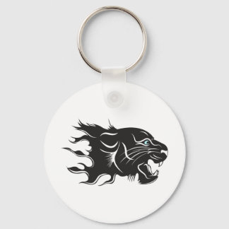 Black Panther Blue Eyes Keychain