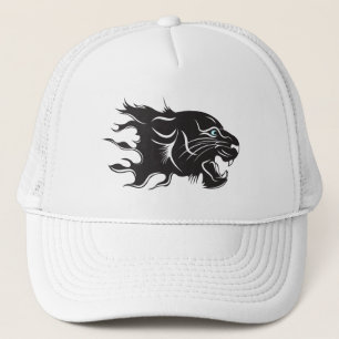 Black Panther Blue Eyes Trucker Hat