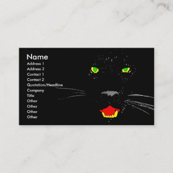 Black Panther Business  Profile Card by calroofer at Zazzle