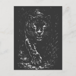 Black Panther — by BurnsInHell Postcard