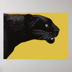 Black Panther by Toshi Yoshida Poster
