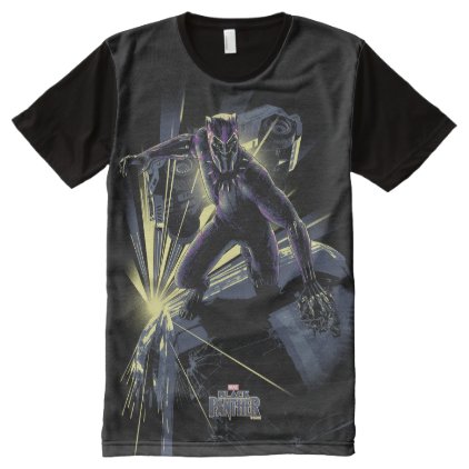 Black Panther | Car Chase Graphic All-Over-Print T-Shirt