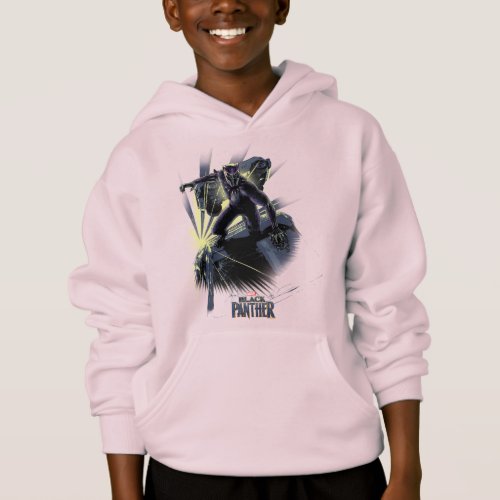 Black Panther  Car Chase Graphic Hoodie