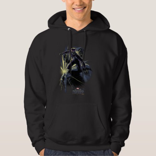 Black Panther  Car Chase Graphic Hoodie