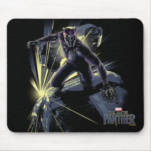 Black Panther   Car Chase Graphic Mouse Pad