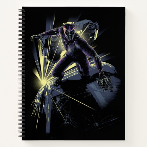 Black Panther  Car Chase Graphic Notebook