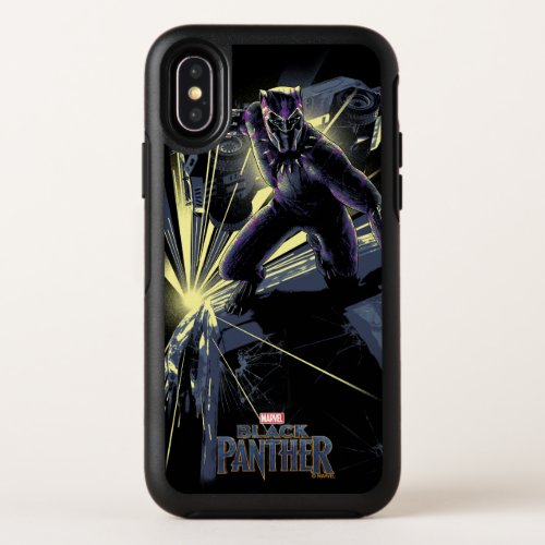 Black Panther  Car Chase Graphic OtterBox Symmetry iPhone X Case
