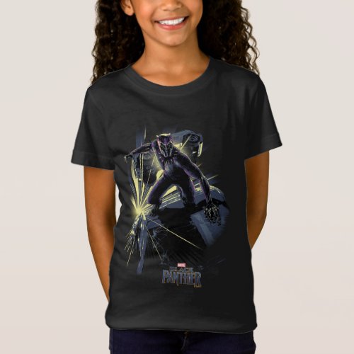 Black Panther  Car Chase Graphic T_Shirt