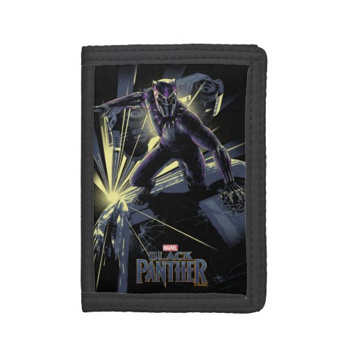 Black Panther  Car Chase Graphic Tri_fold Wallet