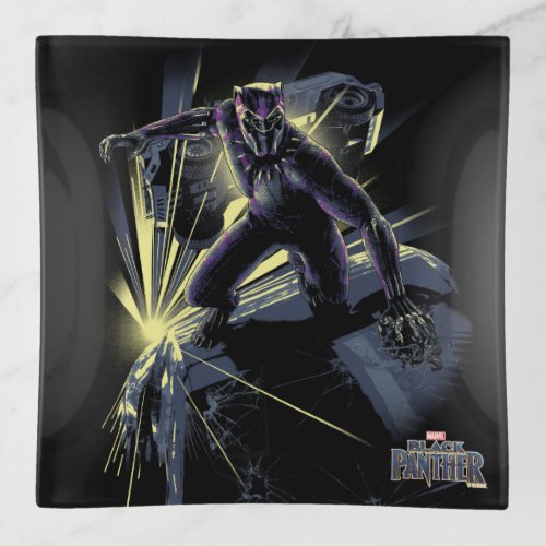 Black Panther  Car Chase Graphic Trinket Tray