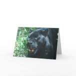Black Panther Cat  Greeting Card