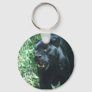 Black Panther Cat Keychain