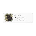 Black Panther Cat Mailing Label