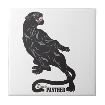 Black Panther Ceramic Tile by insimalife at Zazzle