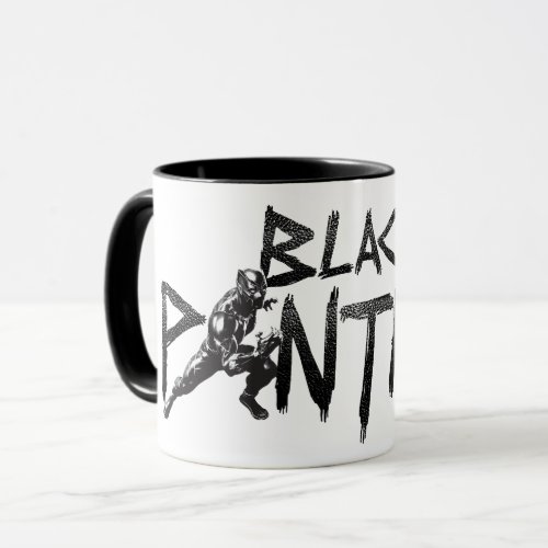 Black Panther Character Art Name Mug