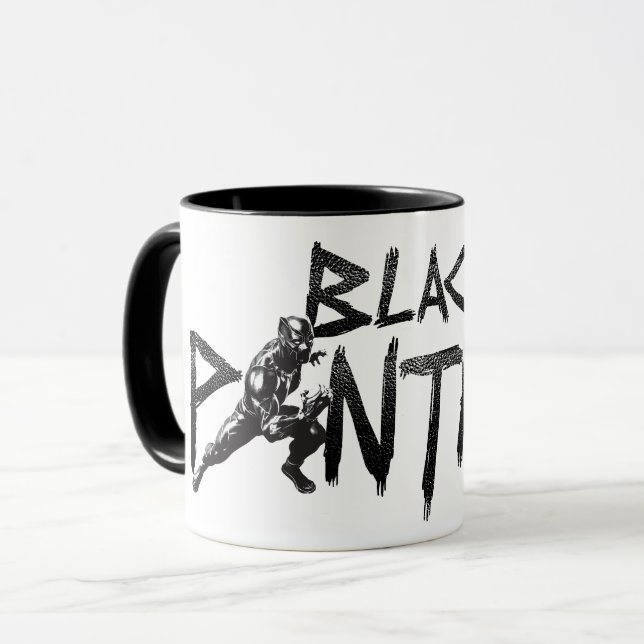 Black Panther Character Art Name Mug (Front Left)