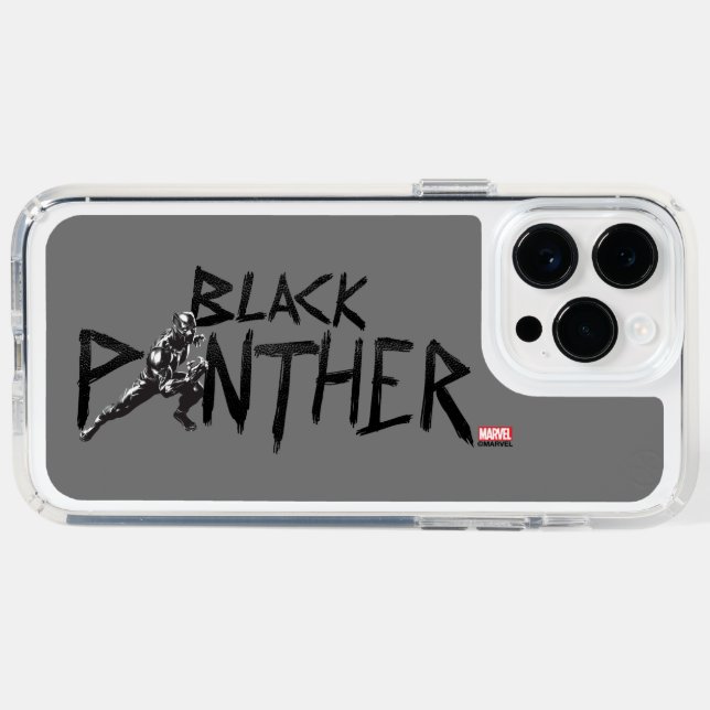 Black Panther Character Art Name Speck iPhone Case (Horz)