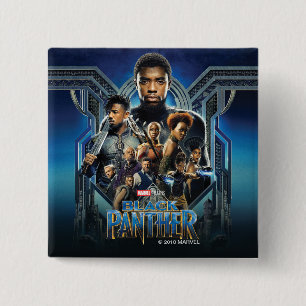 Black Panther   Characters Over Wakanda Button