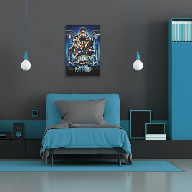 Black Panther | Characters Over Wakanda Canvas Print (Creator Uploaded)