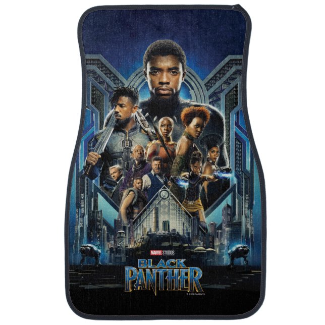 Black Panther | Characters Over Wakanda Car Mat (Front)
