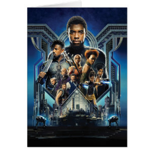 Black Panther   Characters Over Wakanda Cards