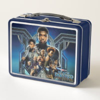 Black Panther | Characters Over Wakanda Metal Lunch Box