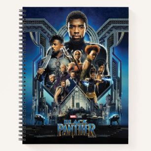 Black Panther   Characters Over Wakanda Notebook