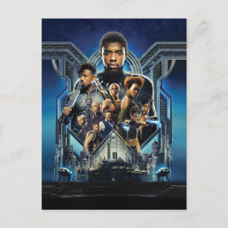 Black Panther | Characters Over Wakanda Postcard