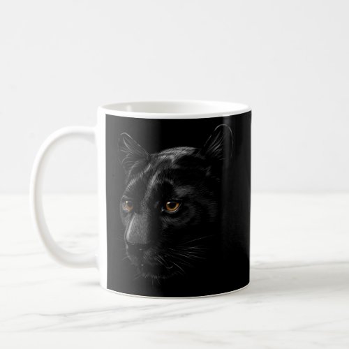 Black Panther Colored Eyes Animal Rights Coffee Mug