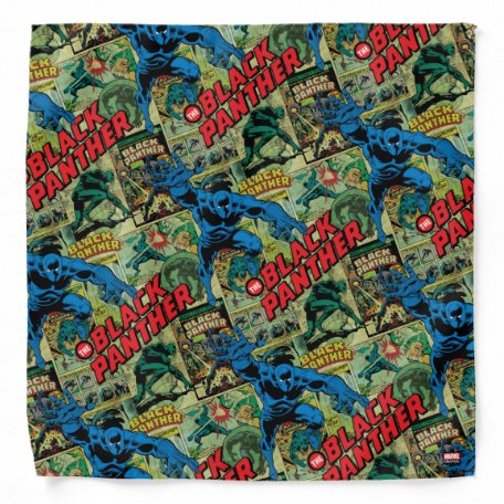 Black Panther Comic Book Pattern Fabric | Zazzle