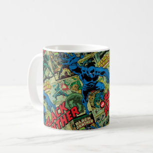 Black Panther Comic Book Pattern Coffee Mug