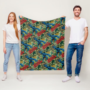 Black Panther Comic Book Pattern Fleece Blanket
