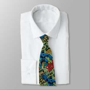 Black Panther Comic Book Pattern Neck Tie