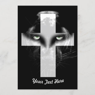 Black Panther Cross Invitation