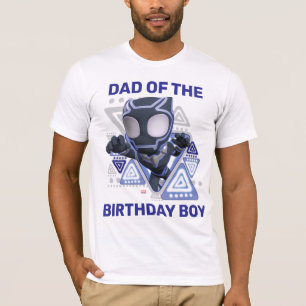 Black Panther Dad of the Birthday Boy T-Shirt