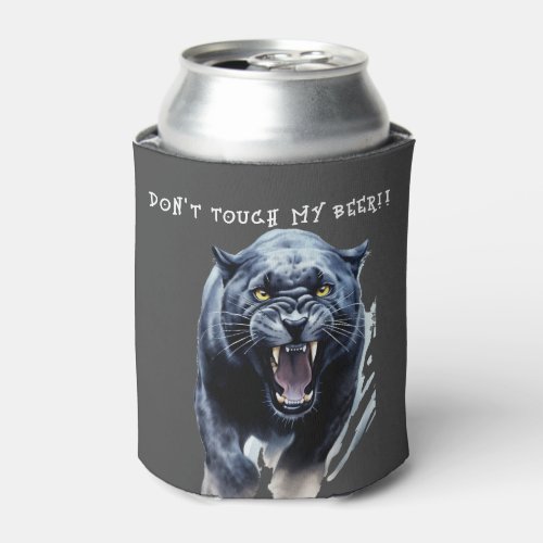 Black Panther Dont Touch My Beer Can Cooler