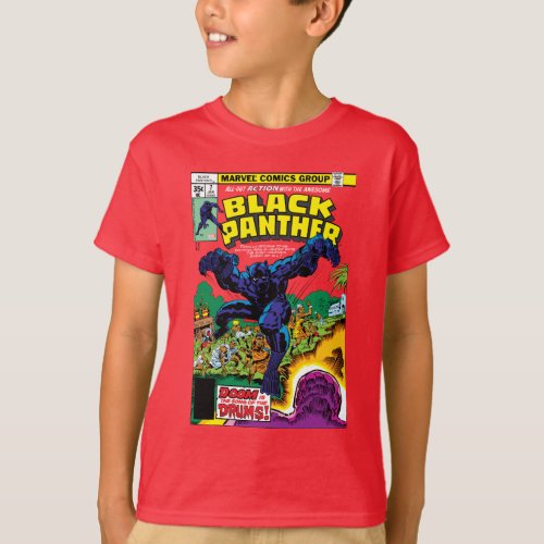 Black Panther Drums T_Shirt