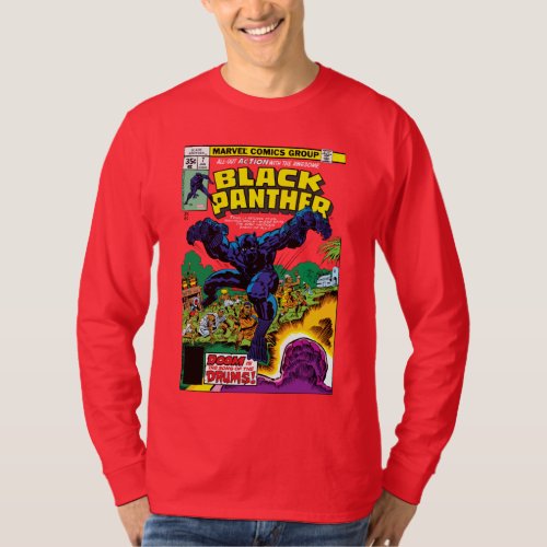 Black Panther Drums T_Shirt