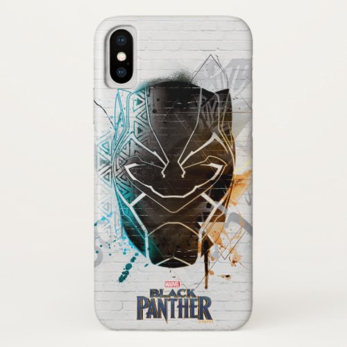 Black Panther  Dual Panthers Street Art iPhone X Case