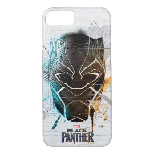 Black Panther  Dual Panthers Street Art iPhone 87 Case