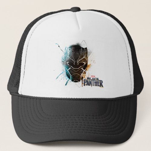 Black Panther  Dual Panthers Street Art Trucker Hat