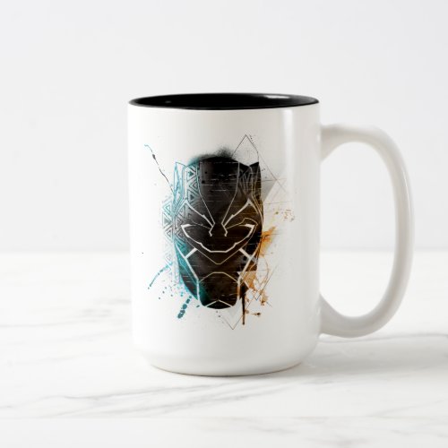 Black Panther  Dual Panthers Street Art Two_Tone Coffee Mug