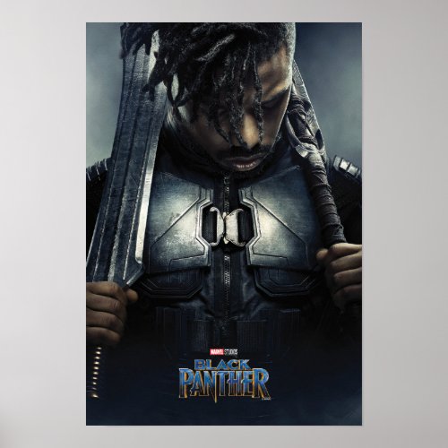 Black Panther  Erik Killmonger Character Poster